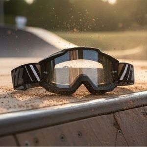 Black and White BMX/Ski Goggles